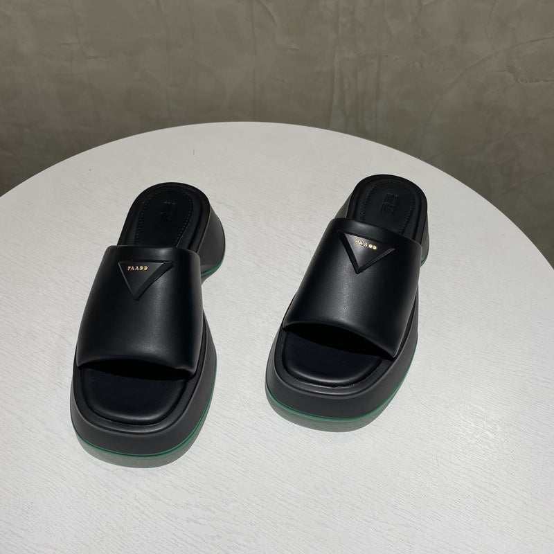 PU Leather Platform Sandals - Primrose Signature Boutique