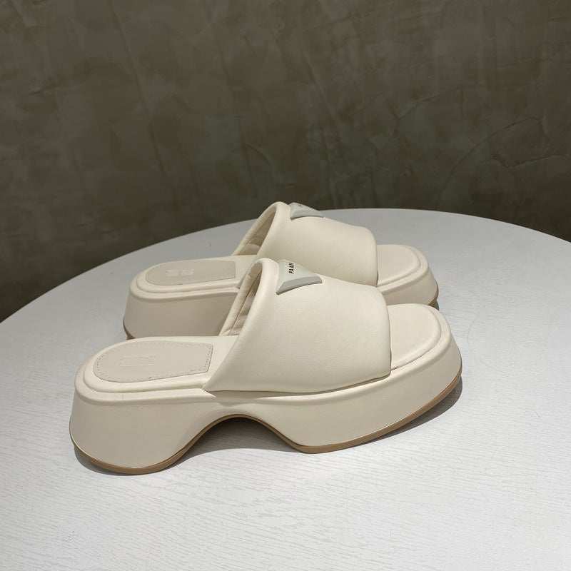 PU Leather Platform Sandals - Primrose Signature Boutique