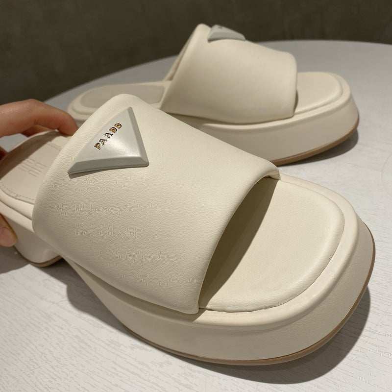 PU Leather Platform Sandals - Primrose Signature Boutique