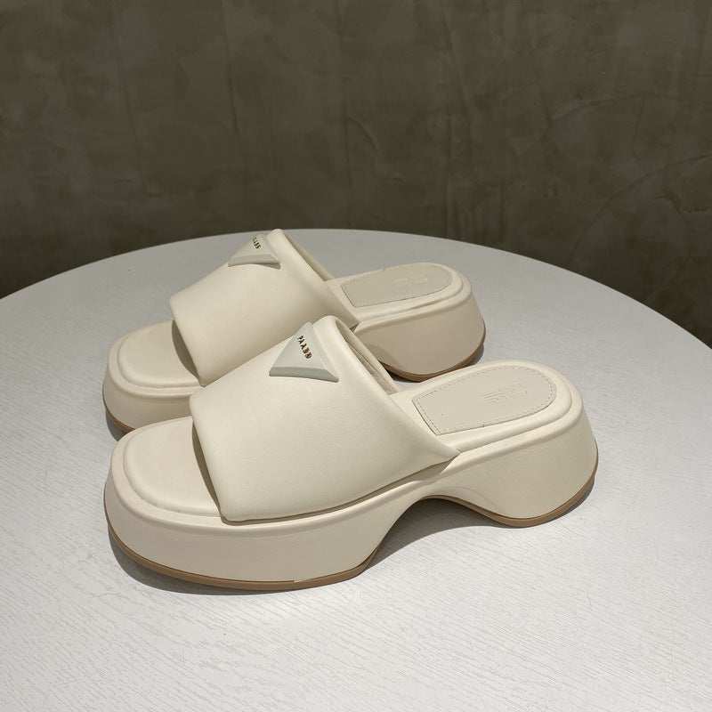 PU Leather Platform Sandals - Primrose Signature Boutique
