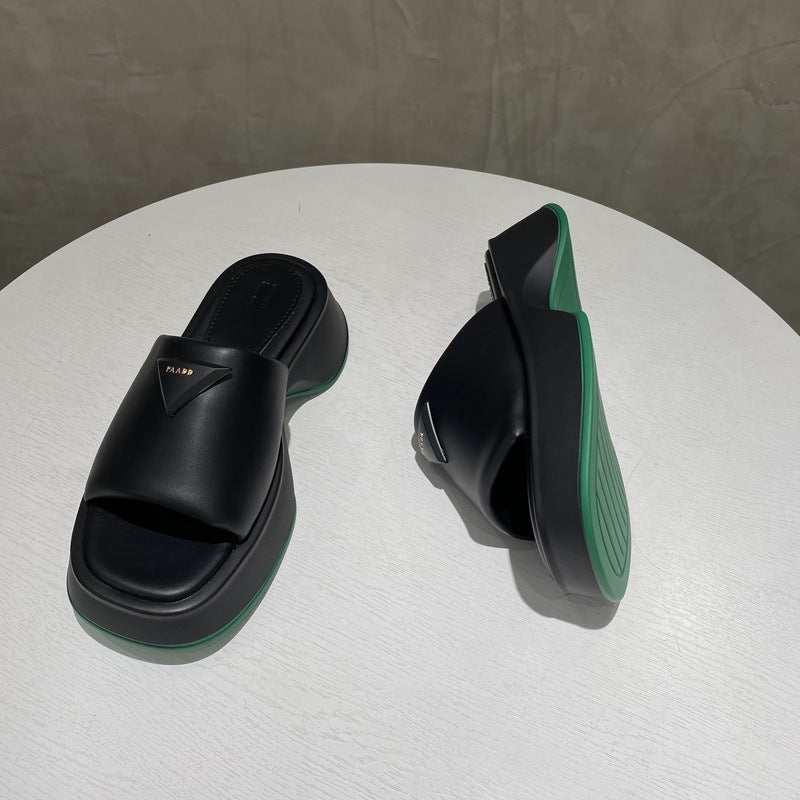 PU Leather Platform Sandals - Primrose Signature Boutique