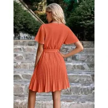 romantic pleated dress - Primrose Signature Boutique