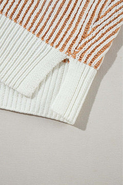 Round Neck Dropped Shoulder Sweater - Primrose Signature Boutique