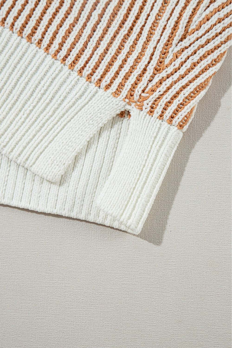 Pullover mit Rundhalsausschnitt und überschnittenen Schultern-zoom-