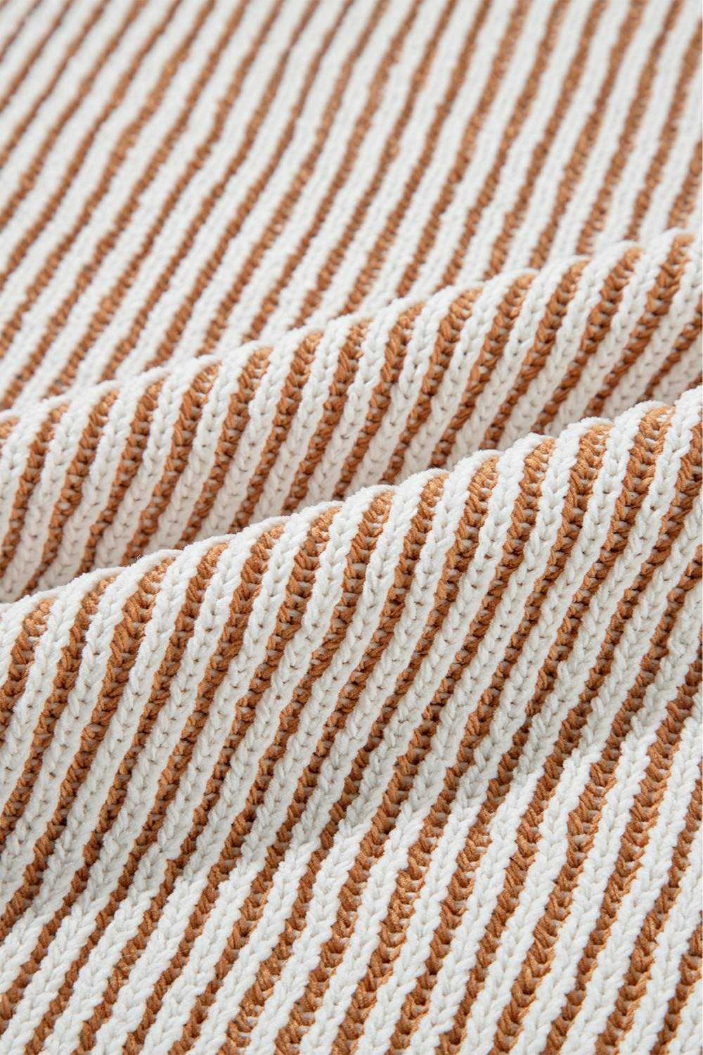 Round Neck Dropped Shoulder Sweater - Primrose Signature Boutique