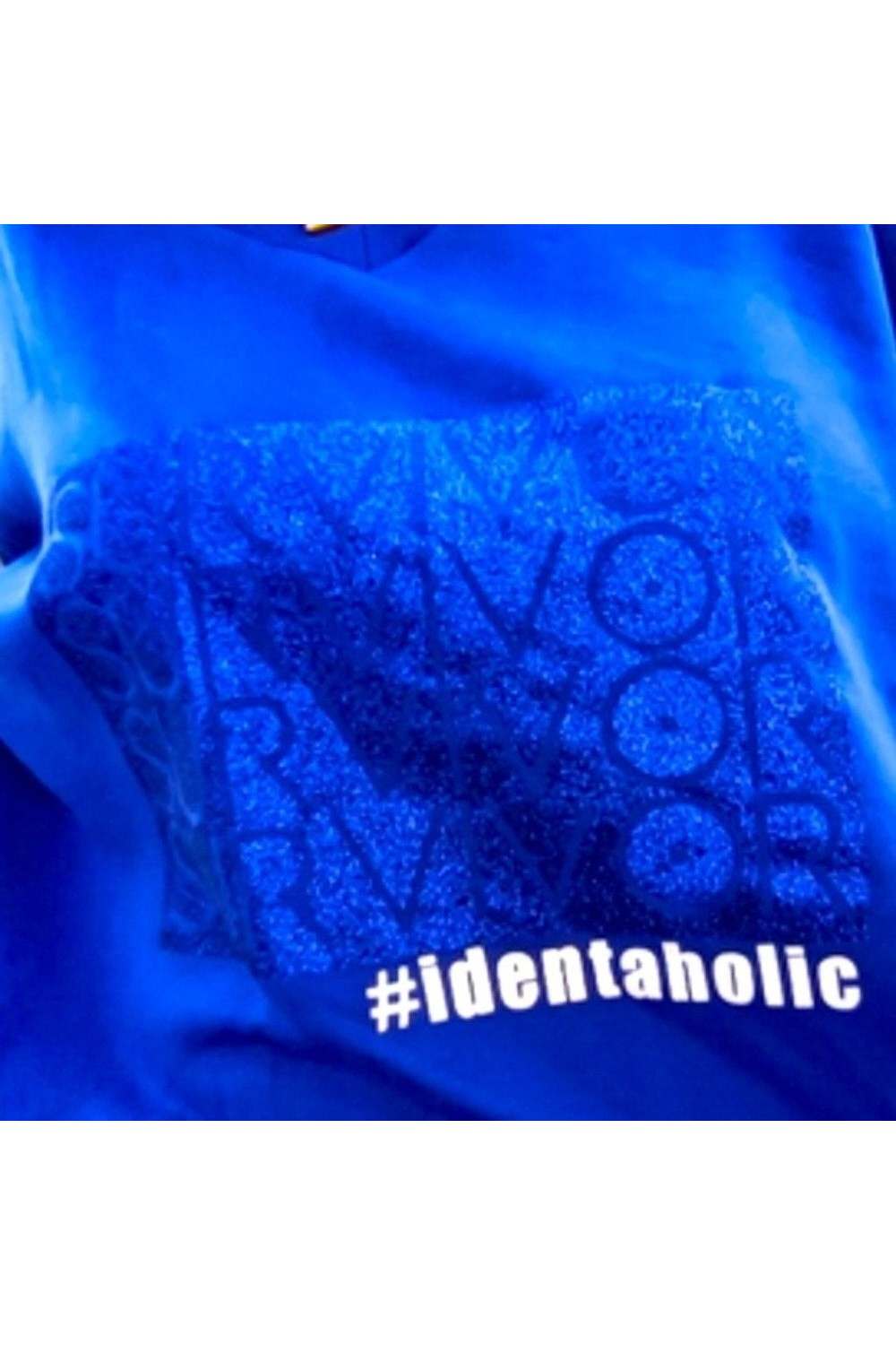 Royal Blue V-neck Sweatshirt Dress