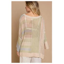 Switch Oversized ColorBlock Mesh Lightweight Sweater 2 image