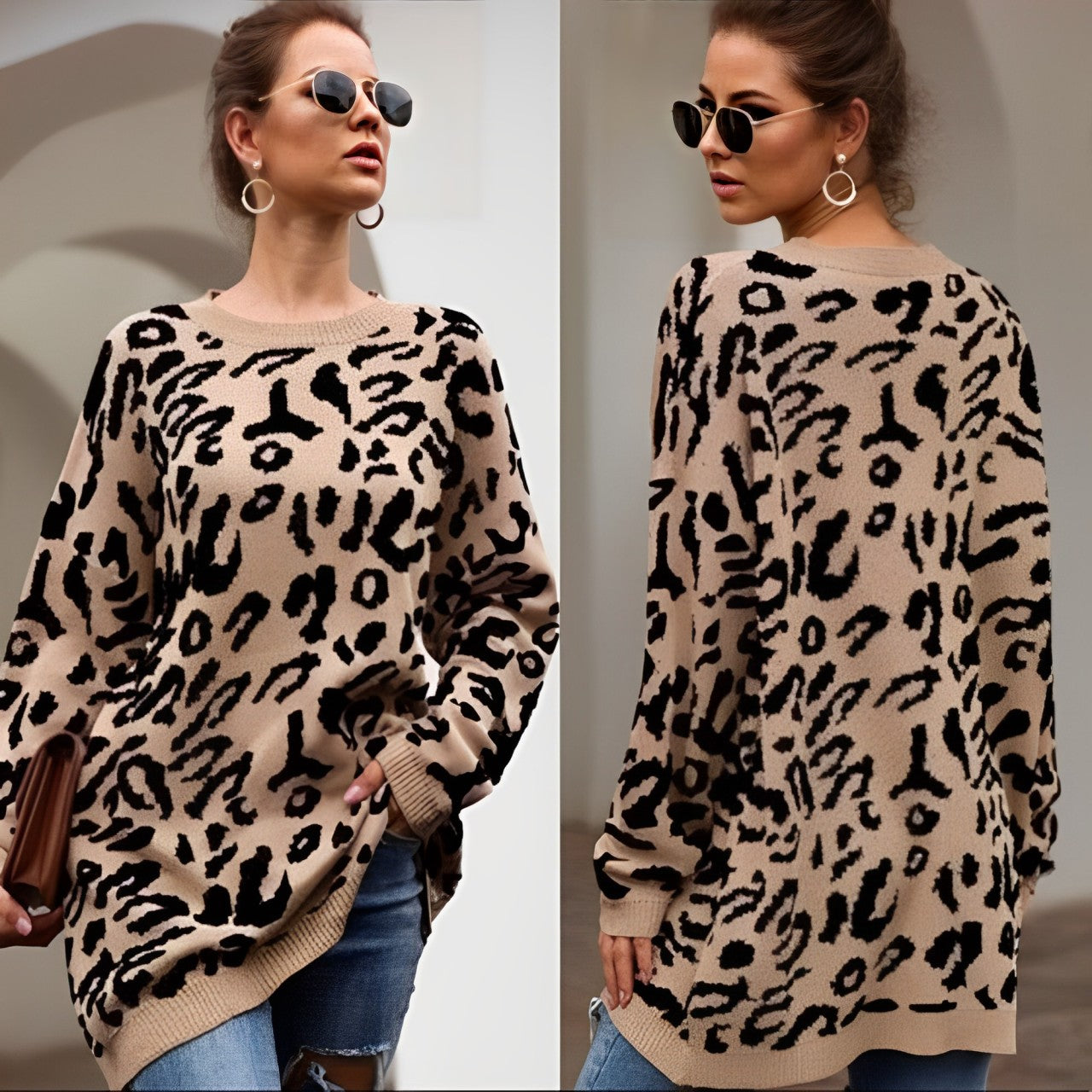 Leopard Print Sweater