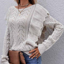 Switch Beige Ruffle Detail Sweater Top 2 image