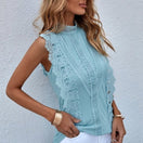 Switch Lace sleeveless Satin blouse 2 image