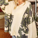 Switch Chic Camouflage V Neck Sweater 2 image