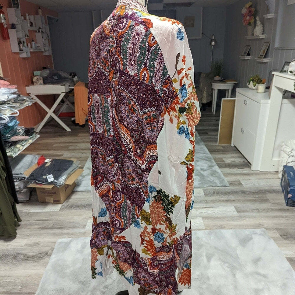 Multi mixed color Kimono