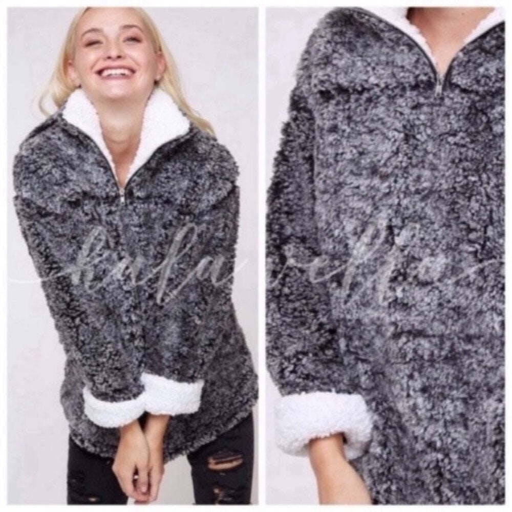 Plus Size Charcoal Soft Pull Over Sweater