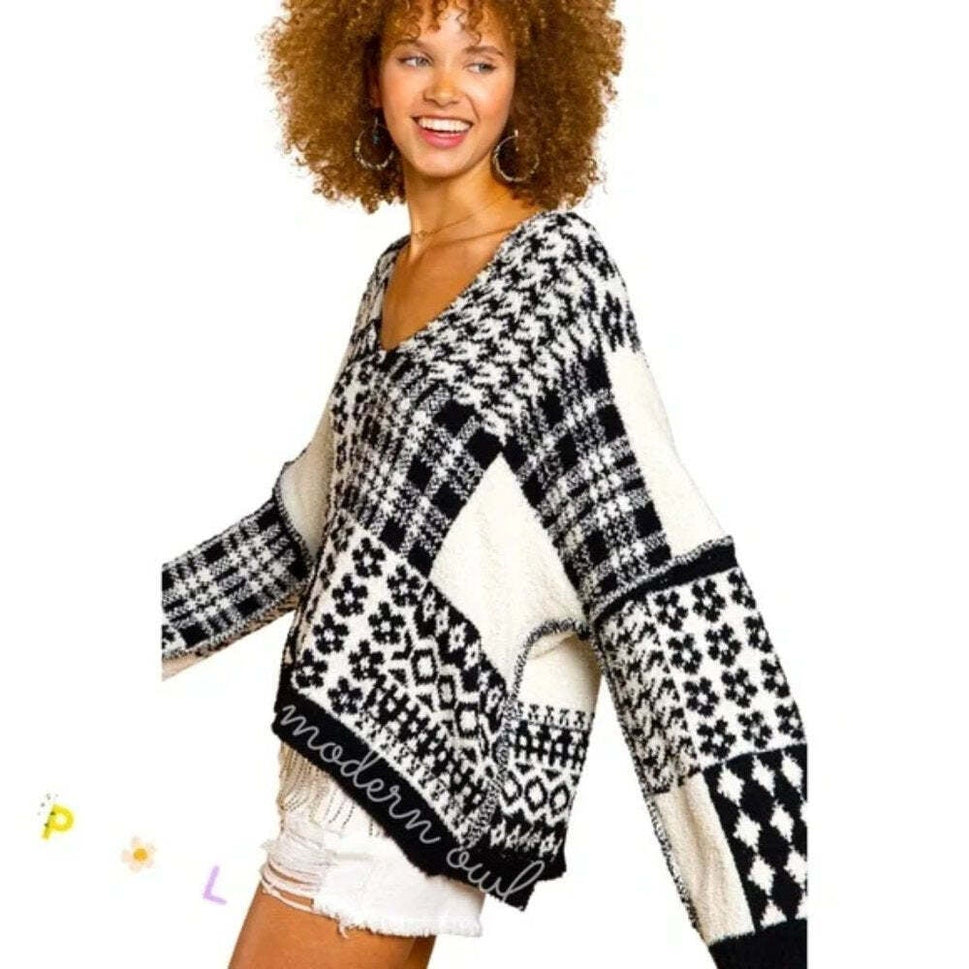 Long Sleeve Berber Sweater