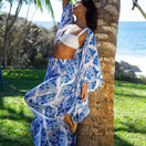 Switch Kaftan Resort Wide Leg Pant in St. John&#39;s Blue Diamond 3 image