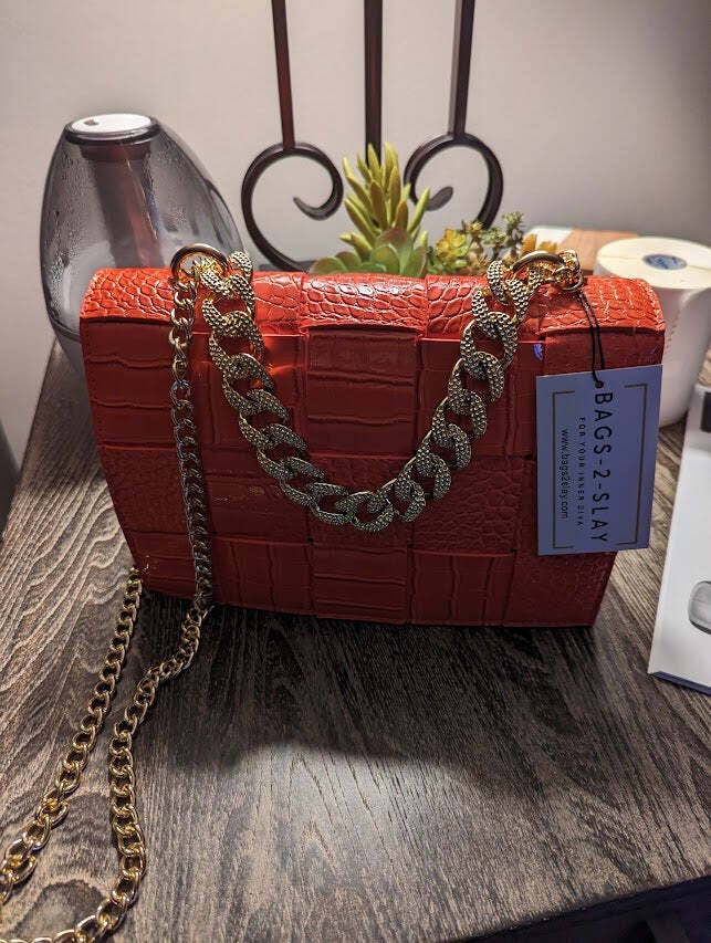 Orange Mini Crossbody