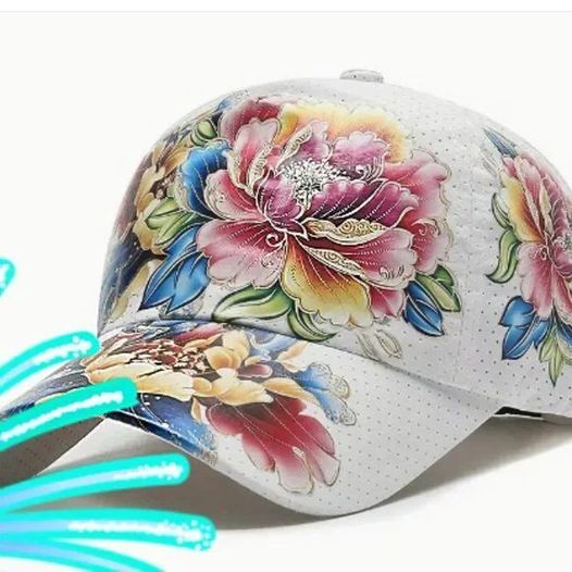 Floral White Women's Cap