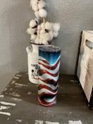 Switch Farm Life Crafting 3D American FlagTumbler 2 image