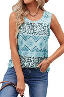 Switch Leopard Splicing Aztec Printed Tank Top ZZKF822 3 image