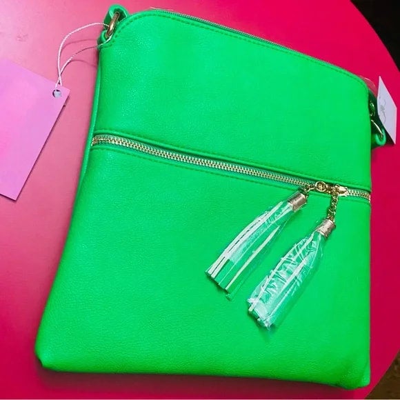 Neon green or Royal blue crossbody