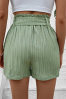 Switch Green Pleated Stylish Comfort Fitting Shorts with Pockets 3 image