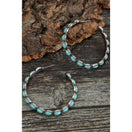 Switch Turquoise C Hoop Earrings 2 image