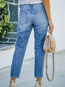 Switch Blue Ripped Washed Stretch Denim Jeans Pants 3 image