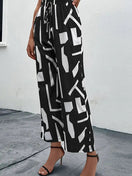 Switch High Waist Abstract Print Pants 3 image