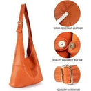 Switch Orange Slouchy Hobo Shoulder Bag Ultra Soft With Coin Purse 2 image