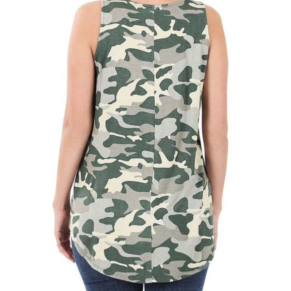 Camo Loose FIt Tank Top