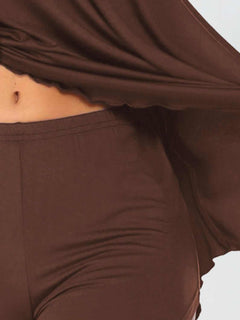 Scoop Neck Top and Shorts Lounge Set - Primrose Signature Boutique