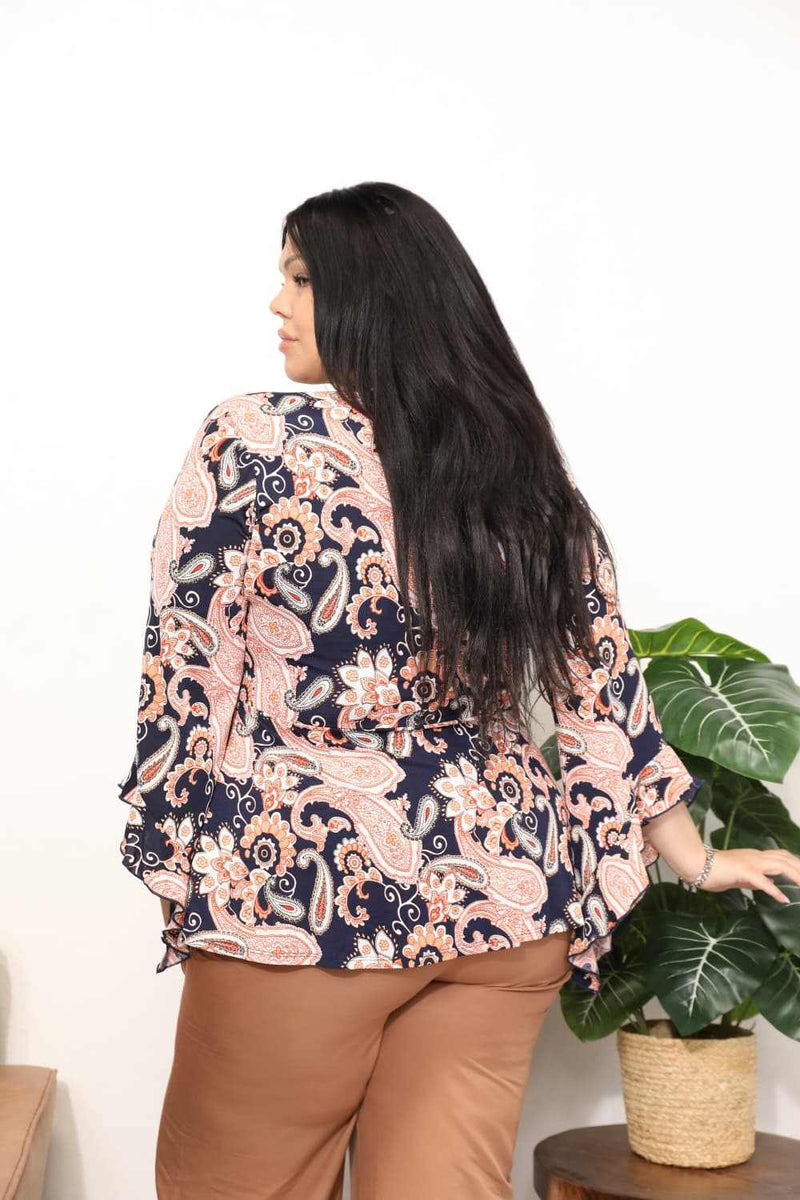 Sew In Love – Langes Oberteil in Engelsärmeln mit Wickelbody zum Binden-zoom-