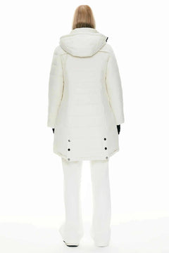 Slant Pocket Zip up Puffer Down Coat - Primrose Signature Boutique