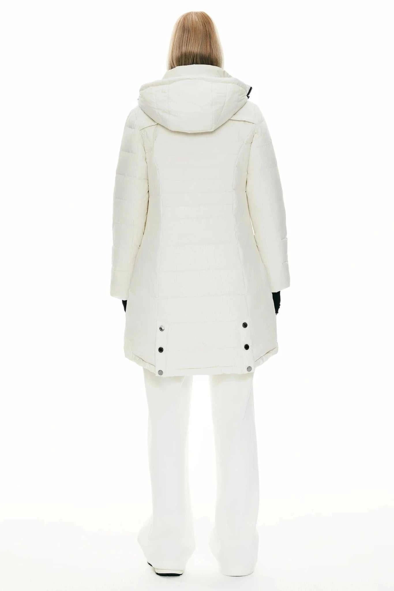 Slant Pocket Zip up Puffer Down Coat - Primrose Signature Boutique