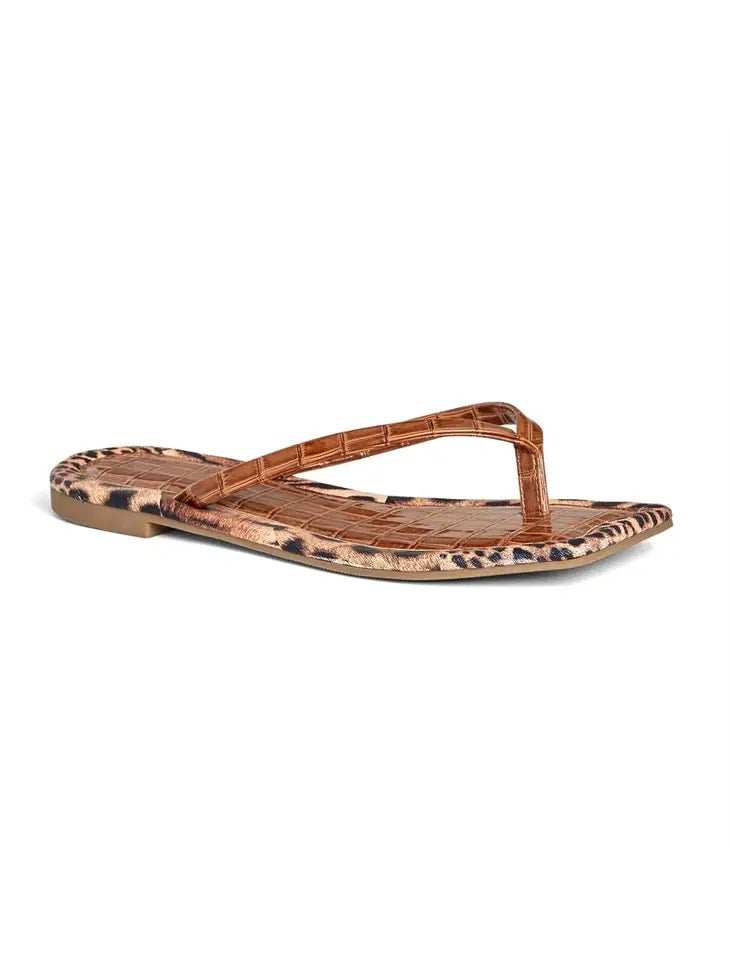 Solstice Animal Brown Sandal - Primrose Signature Boutique