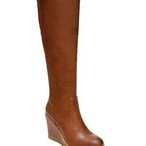 Tall Wedge Boots Knee High size 5.5 - Primrose Signature Boutique