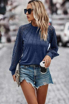 The Lace Sleeves Top - Primrose Signature Boutique