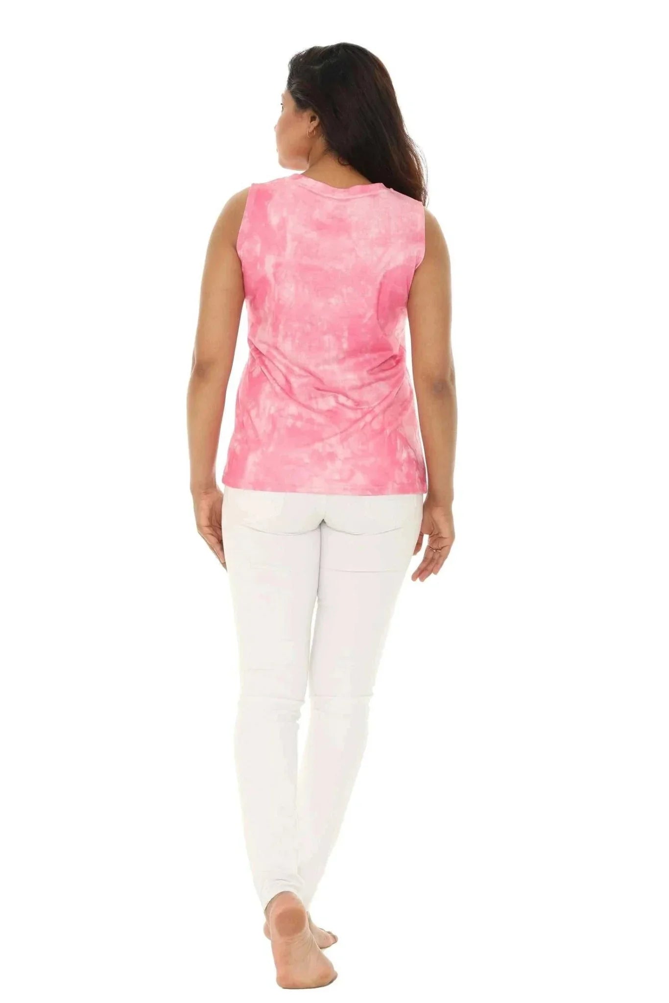 Tie Dye Pink Tank Top