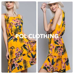 Tropical Ruffle Dress - Primrose Signature Boutique