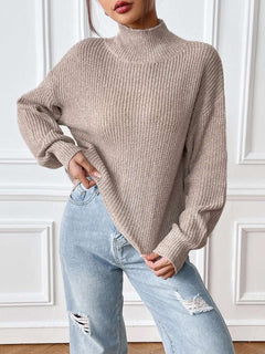 Turtleneck Long Sleeve Sweater - Primrose Signature Boutique