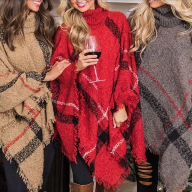 Rollkragen-Poncho-Pullover-zoom-