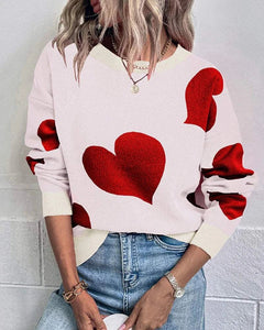 Valentine Heart Sweater - Primrose Signature Boutique