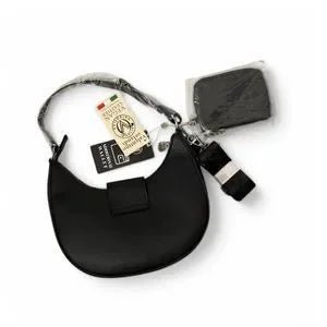 Valentino Orlandi Black Crescent Bag-zoom-