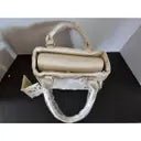 Valentino Orlandi Quilted Monogram Crossbody Handbag In Bone-zoom-