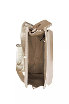 Valentino Orlandi Taupe Vegan Leather Satchel with Wallet and Guitar Strap Crossbody - Primrose Signature Boutique