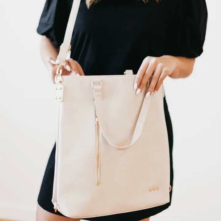 Vegan Leather Backpack Crossbody Bag - Primrose Signature Boutique