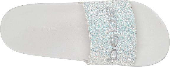 Women's Bebe Fraida Slide Sandal White-zoom-