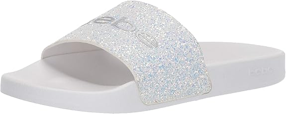 Women's Bebe Fraida Slide Sandal White-zoom-